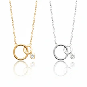 Collier en or et en argent