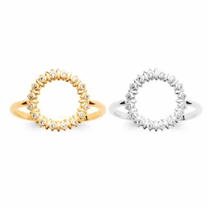 Bague en or et argent