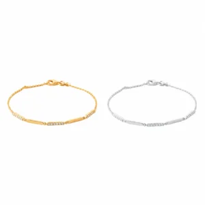 Bracelet en or et argent